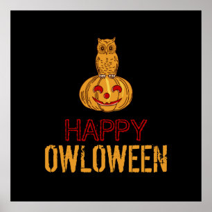 Happy Owloween, Halloween Poster