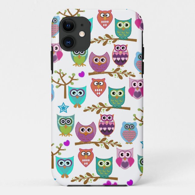 happy owls Case-Mate iPhone case (Back)