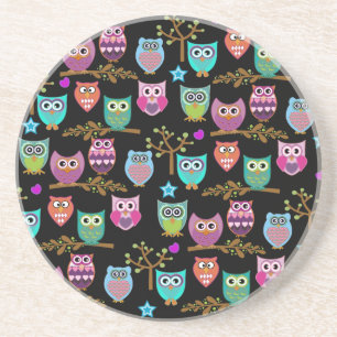 happy owls coaster