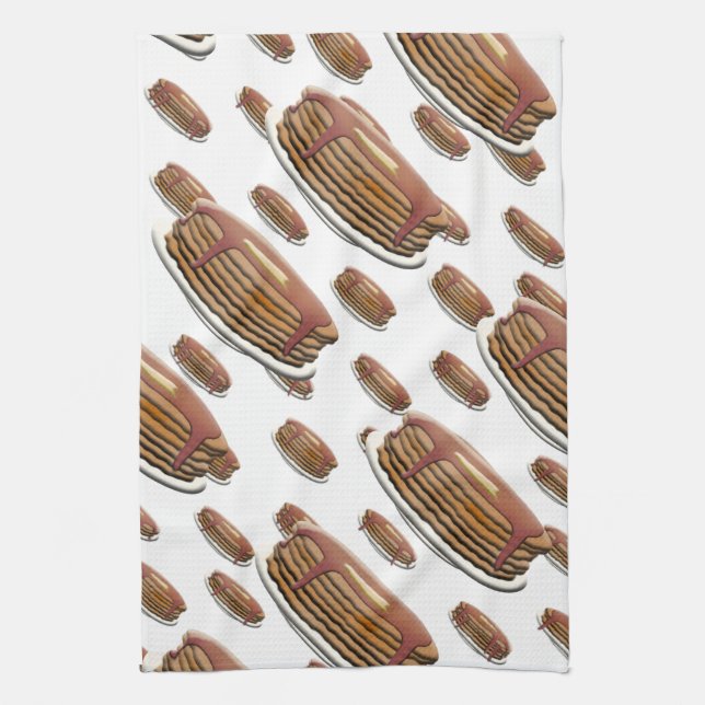 Happy Pancake Day - Pancake Stack Tea Towel (Vertical)