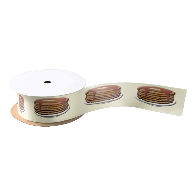 Happy Pancake Day Satin Ribbon (Spool)