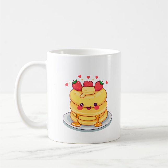 Happy Pancakes Coffee Mug (Left)