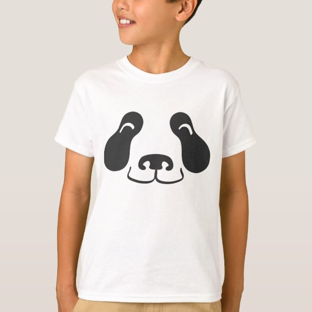 Happy Panda Face T-Shirt (Front)