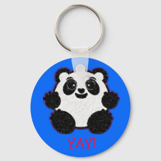 Happy Panda Key Ring