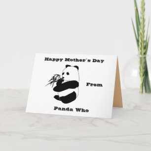Happy Panda Mother`s Day Card