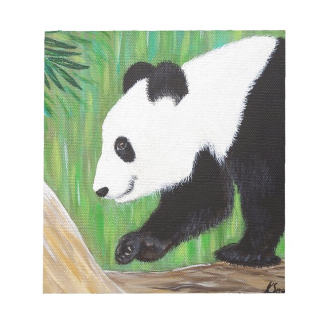 Happy Panda Painting Notepad (Front)