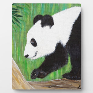 Happy Panda Painting Plaque