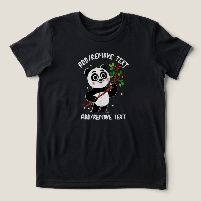 HAPPY PANDA Tri-Blend SHIRT (Design Front)
