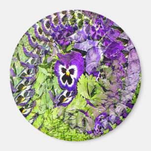 Happy Pansies.... Magnet