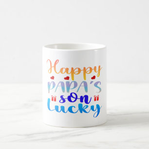 Happy Papa's Son Lucky Coffee Mug