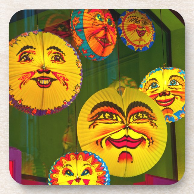 Happy Paper Fans Coaster (Front)