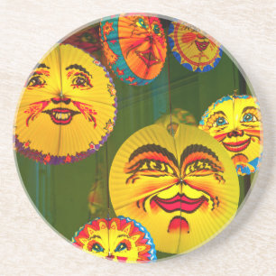 Happy Paper Fans Coaster