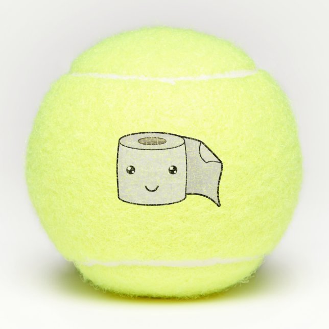 Happy Paper Tennis Balls (Front)