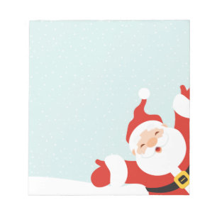 Happy Papercut Santa Notepad
