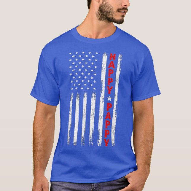 Happy Pappy shirt pappy gift Grandpa shirt (Front)