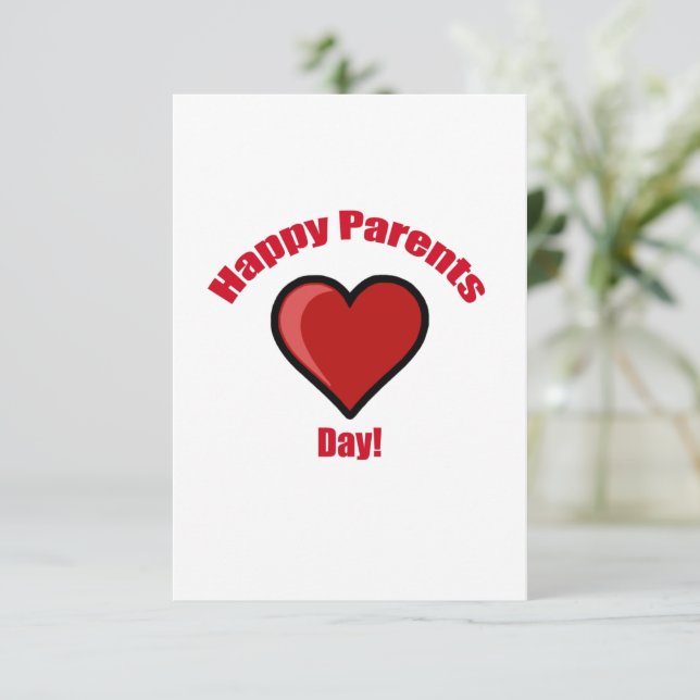 Happy Parents Day! Invitation (Standing Front)