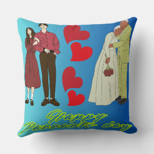 Happy Parents' Day throw pillow, Parent' Day decor Cushion