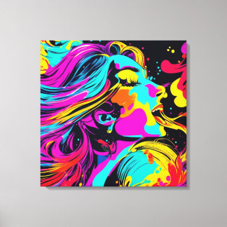 Happy Party Art Canvas Print