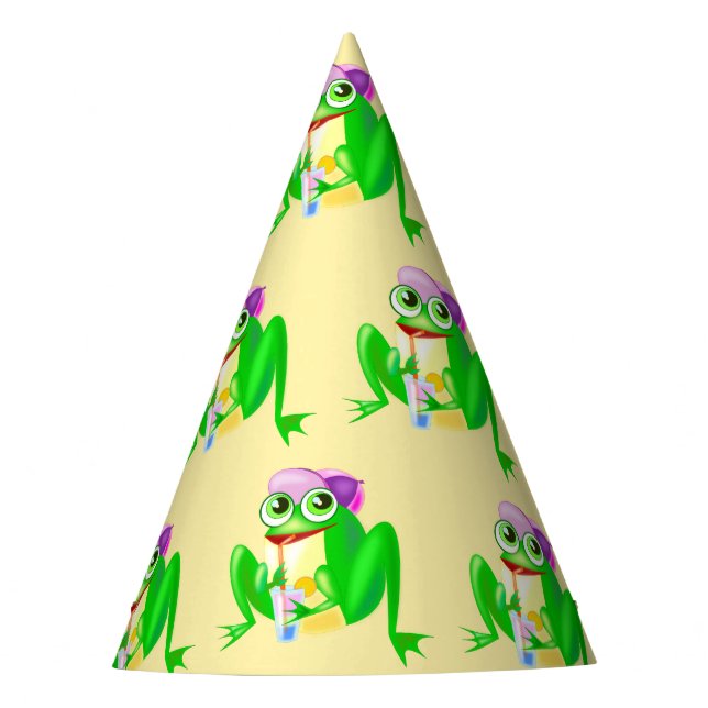 Happy Party Frog Party Hat (Front)