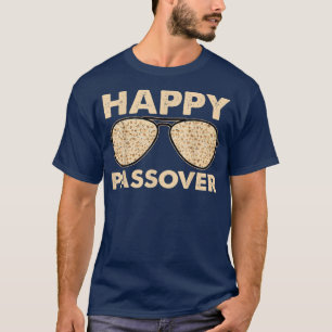 Happy Passover 2022 Funny Matzah Sunglasses T-Shirt