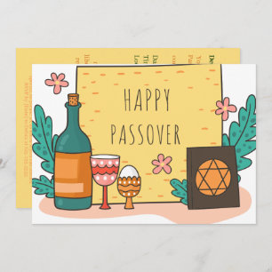 Happy Passover Beautiful Seder Pesach Invitation