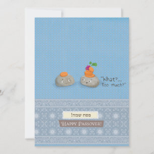 Happy Passover card with envelope