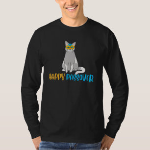 Happy Passover Cat  Costume Jewish Holiday Passove T-Shirt