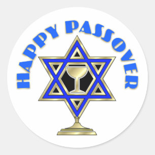 Happy Passover    Classic Round Sticker