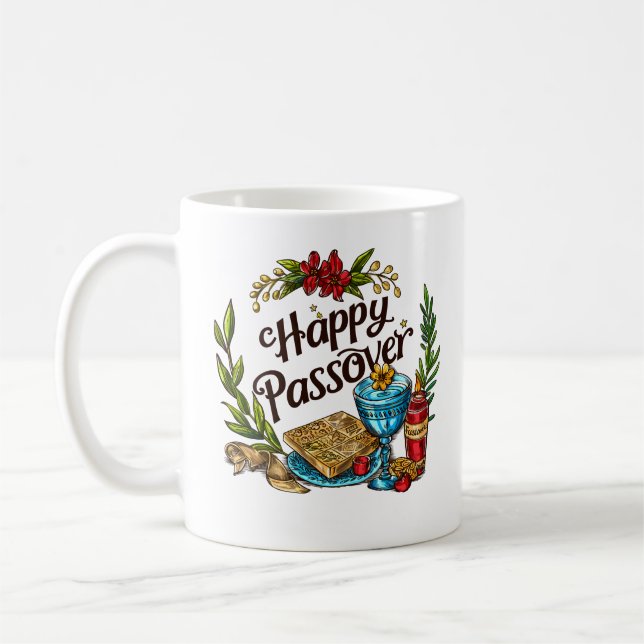 Happy Passover Coffee Mug (Left)