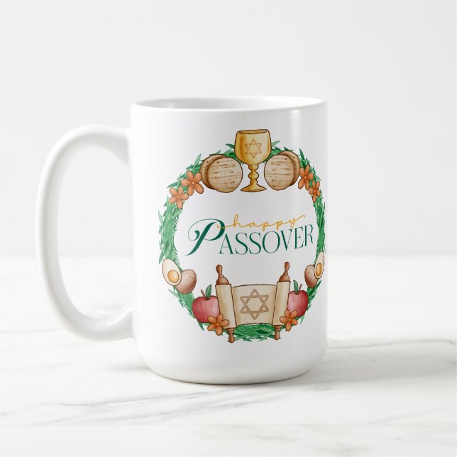 Happy Passover Coffee Mug (Left)
