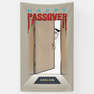 Happy Passover Exodus Cartoon Greeting Banner