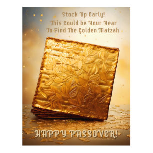 Happy Passover! Golden Matzah Photo Print