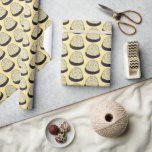 Happy Passover Macaroon Cookie Jewish Holiday Food Wrapping Paper<br><div class="desc">Design features an original illustration of a chocolate-dipped coconut macaroon cookie. A traditional dessert during the Jewish holiday of Passover. This design is also available on other products. Lots of additional food prints are also available from this shop. Don't see what you're looking for? Need help with customisation? Contact Rebecca...</div>