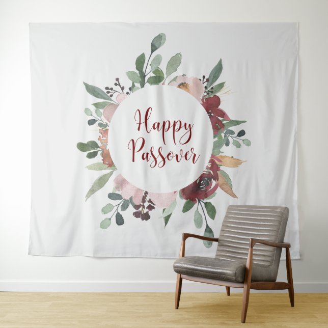 Happy Passover - Pesach Decor Tapestry (In Situ (Horizontal))
