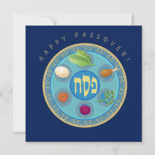 Happy Passover Spring Pesach Seder Holiday Card