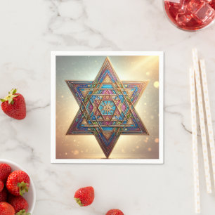 Happy Passover Star of David Napkin