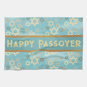 Happy Passover Star of David  Tea Towel