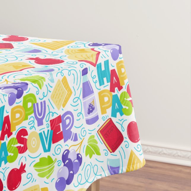 Happy Passover Tablecloth (In Situ)