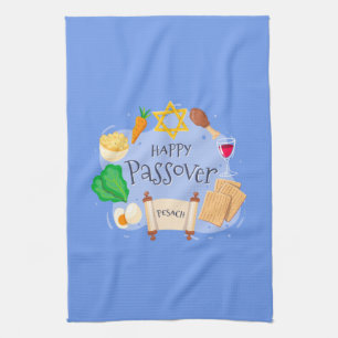 Happy Passover Tea Towel