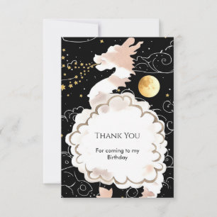 Happy Pastel Dragon Birthday Thank You Card