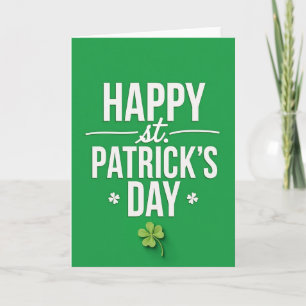 Happy Patricks Day Greeting Card