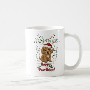 Happy Paw-lidays Christmas Cockapoo Mug