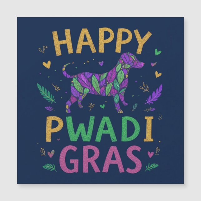 Happy pawdi Mardi gras (Front)