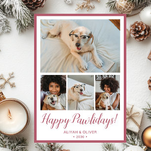 Happy Pawlidays 4 Photo  Holiday Card