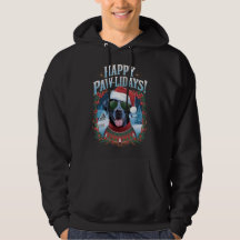 Happy Pawlidays Black Labrador Dog Christmas Fun