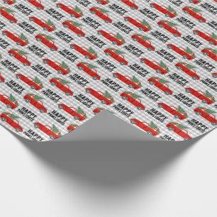 Happy Pawlidays - christmas boxer dog Wrapping Paper