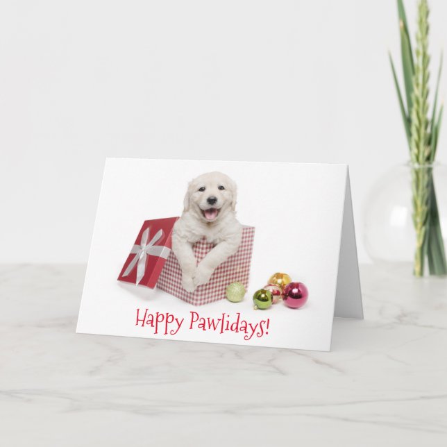 Happy Pawlidays Christmas Card (Front)