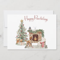 Happy Pawlidays Dog Design- Brittany Spaniel