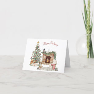 Happy Pawlidays Dog Design- Cavapoo Holiday Card