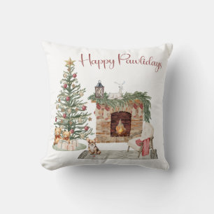 Happy Pawlidays Dog Design- Chihuahua Cushion